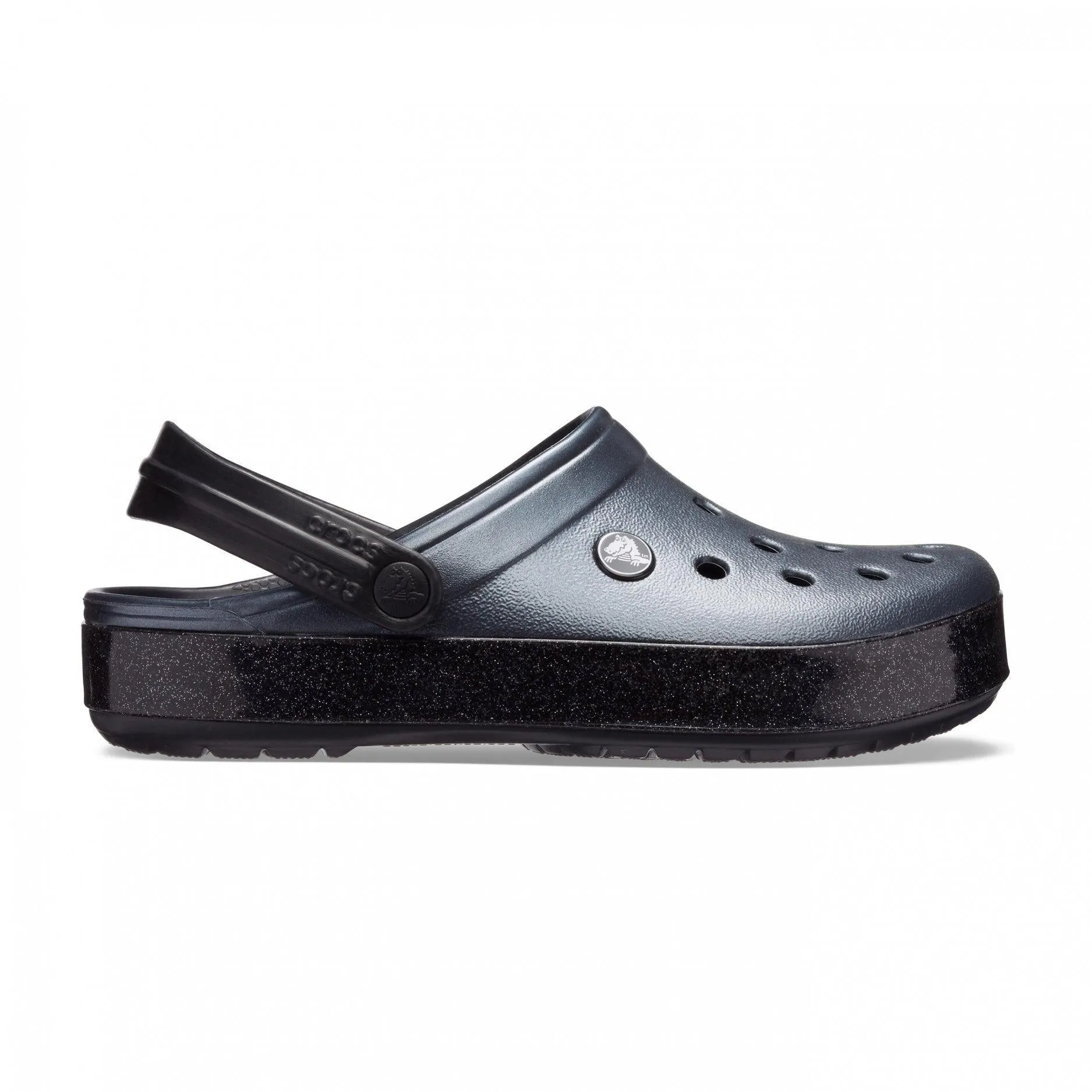 כפכף קרוקס פלטפורמה Crocband Platform Metalic Black CLG 205912-002
