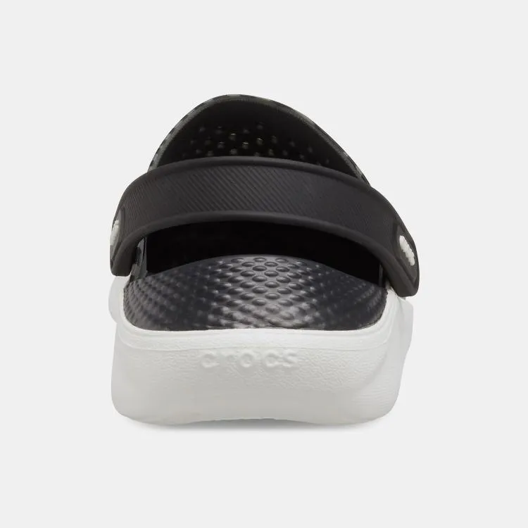 כפכף קרוקס בהדפס פסים בצבע אפור/שחור Crocs 206410-0CD LiteRide Geopunk Clog