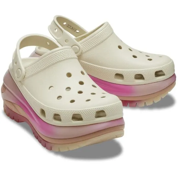 כפכפי קרוקס פלטפורמה במהדורה מיוחדת Crocs Mega Crush Colordip clog 208988-2Y3