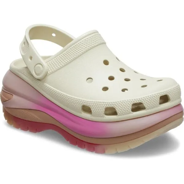 כפכפי קרוקס פלטפורמה במהדורה מיוחדת Crocs Mega Crush Colordip clog 208988-2Y3