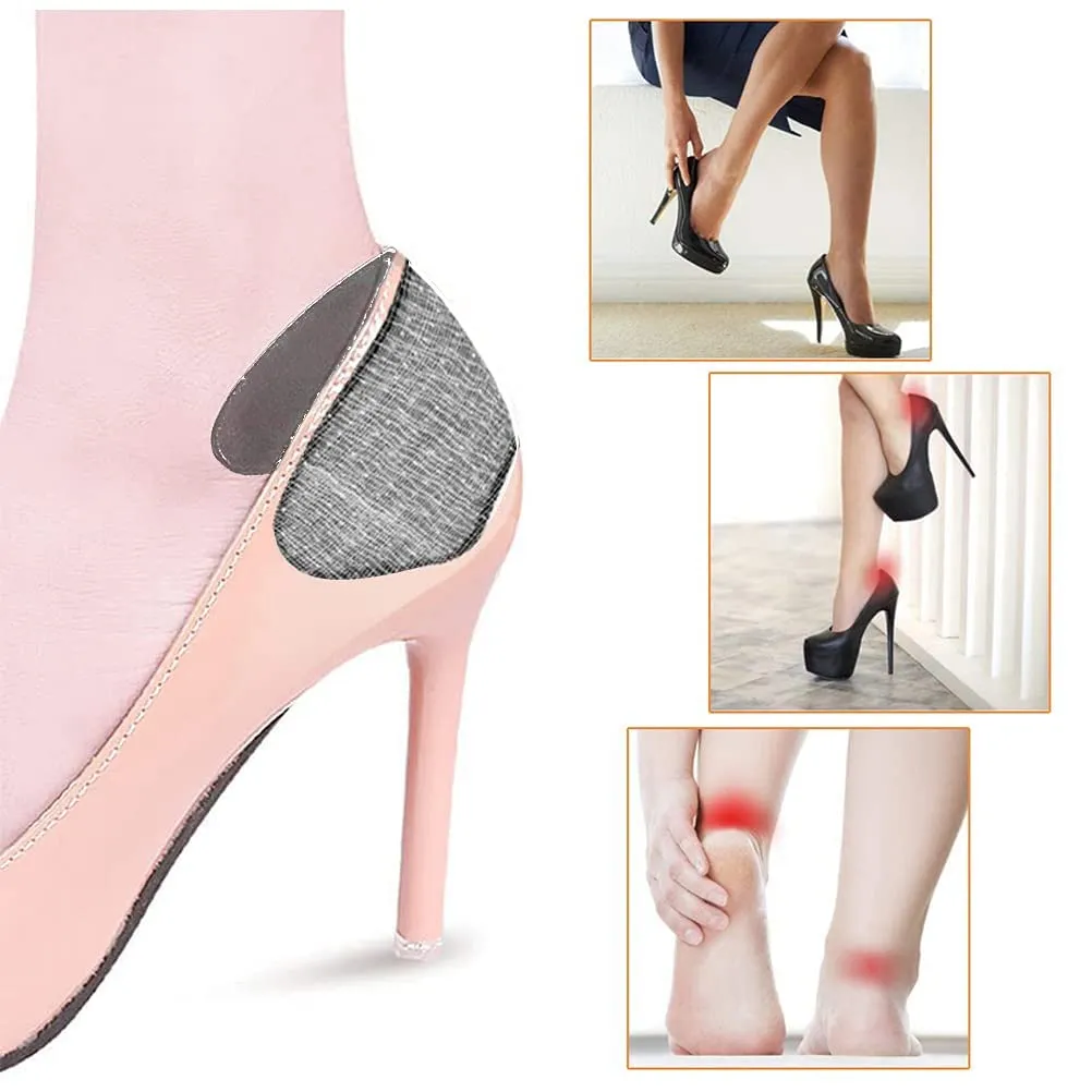 5 Pairs Heel Grips for Ladies Shoes, Heel Grip Liner Self-Adhesive Heel Cushion Pads Foot Care Protector Shoe Insoles Stickers for Women Men
