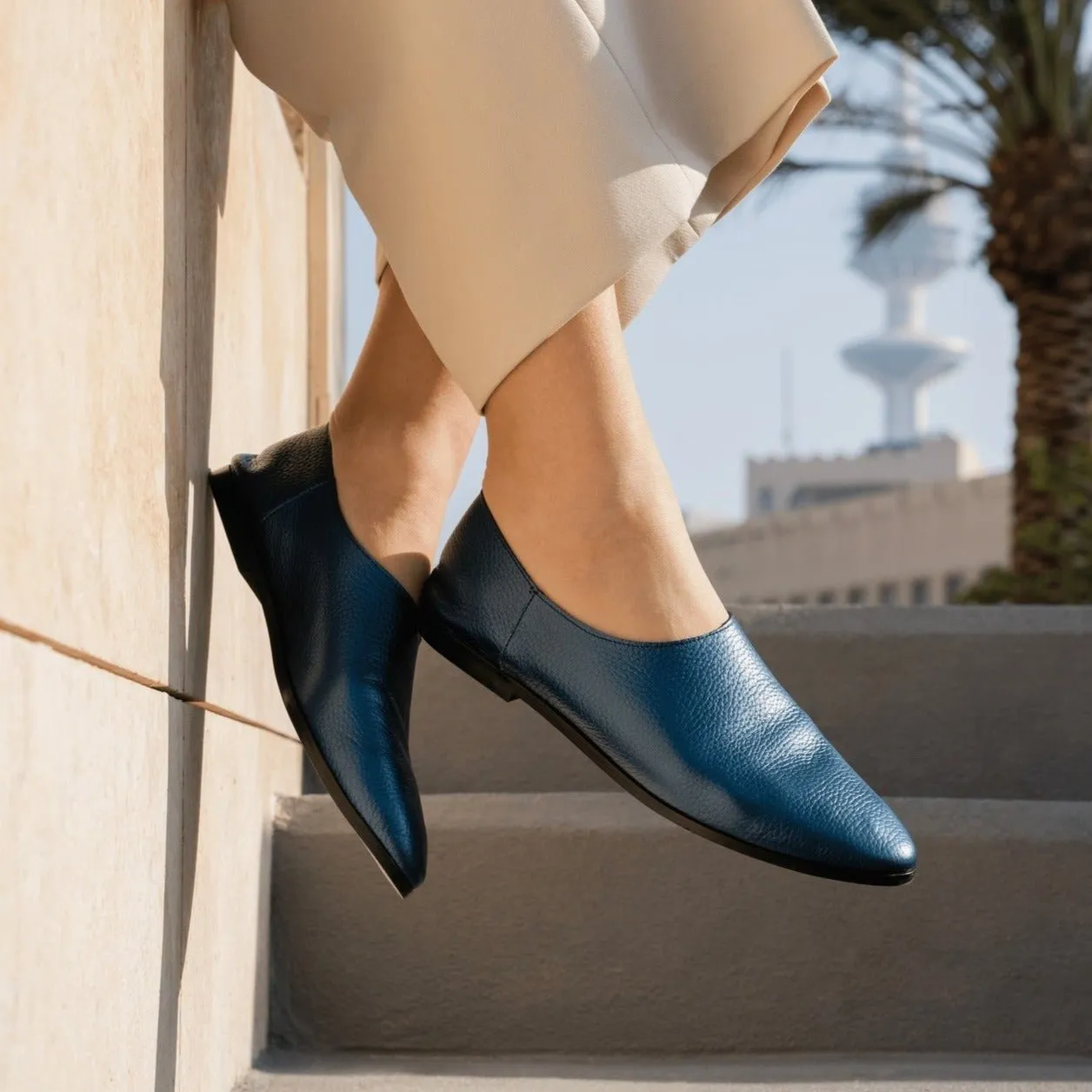 Adeela blue loafer