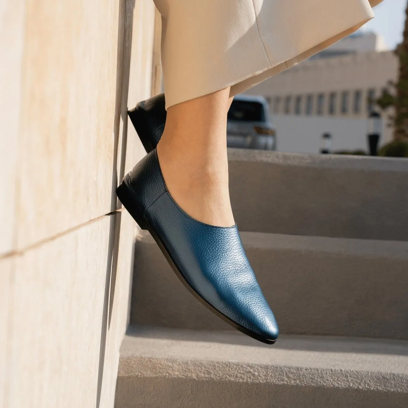 Adeela blue loafer