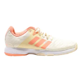 ADIDAS Barricade Court Sneaker Trainers Cream Synthetic Womens UK 6.5