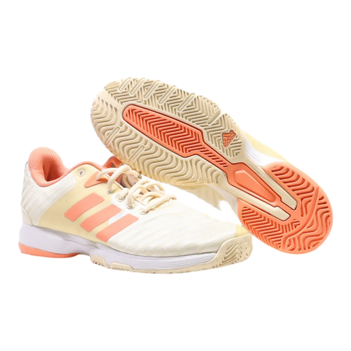 ADIDAS Barricade Court Sneaker Trainers Cream Synthetic Womens UK 6.5