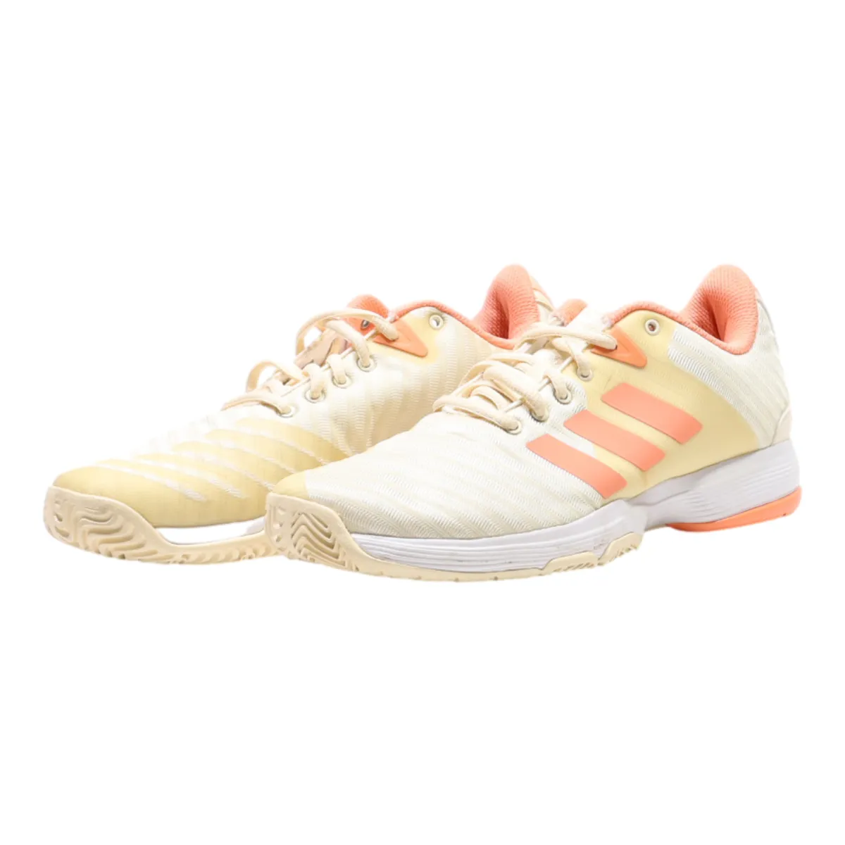 ADIDAS Barricade Court Sneaker Trainers Cream Synthetic Womens UK 6.5