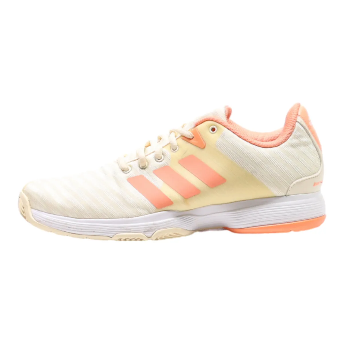 ADIDAS Barricade Court Sneaker Trainers Cream Synthetic Womens UK 6.5