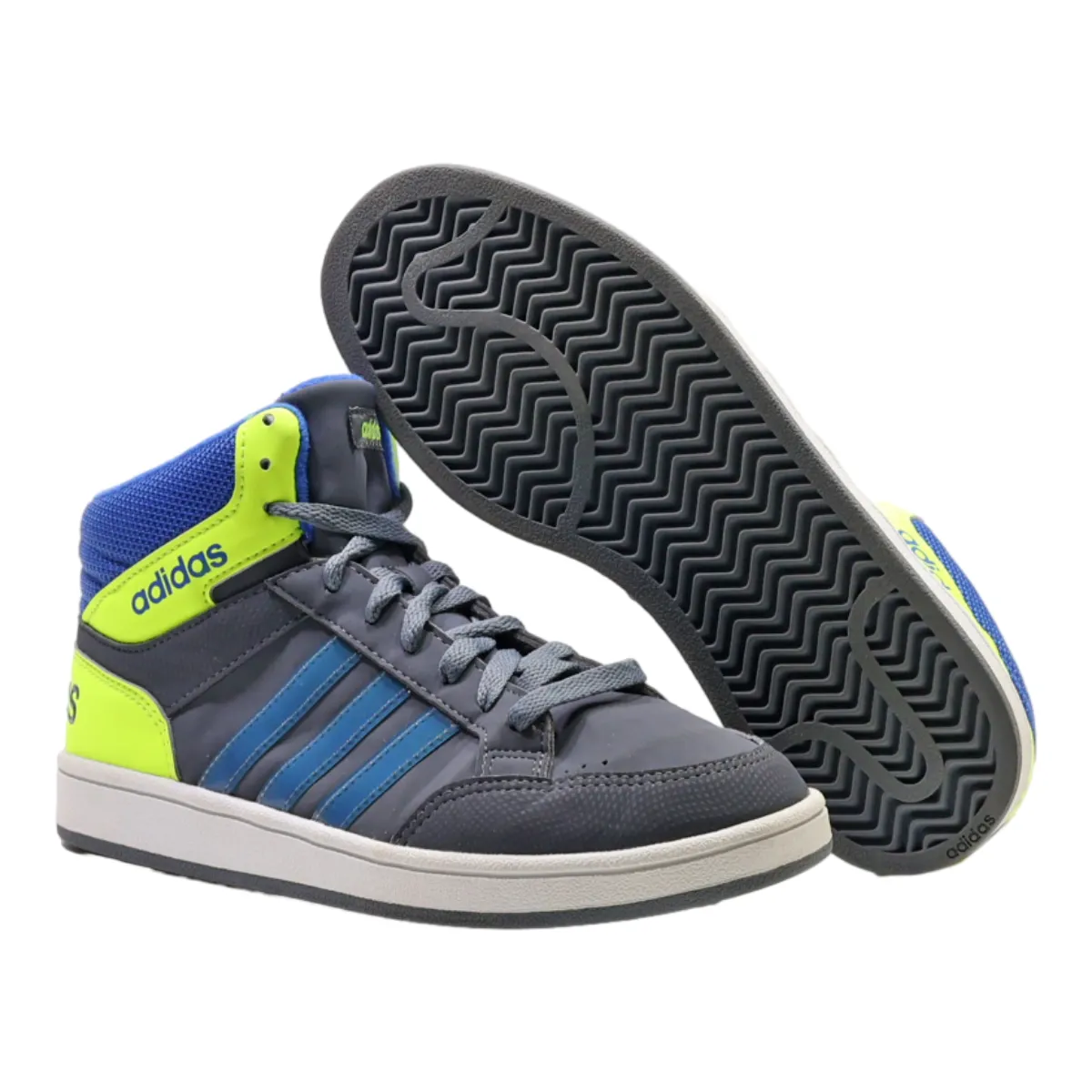 ADIDAS High Top Trainers Grey Suede Mens UK 5.5