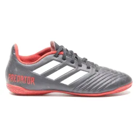 ADIDAS Low Top Trainers Black Leather Mens UK 6.5