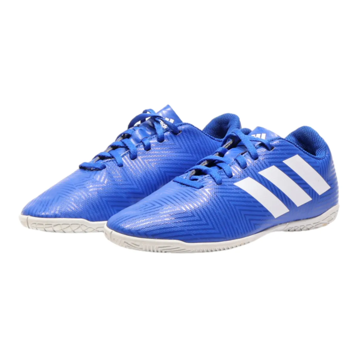 ADIDAS Low Top Trainers Blue Synthetic Womens UK 4.5