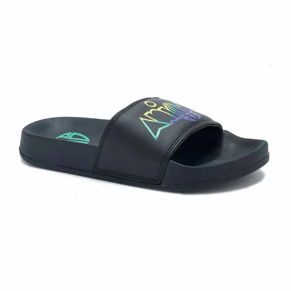 Animal Boys Slyder Sandals  - Black