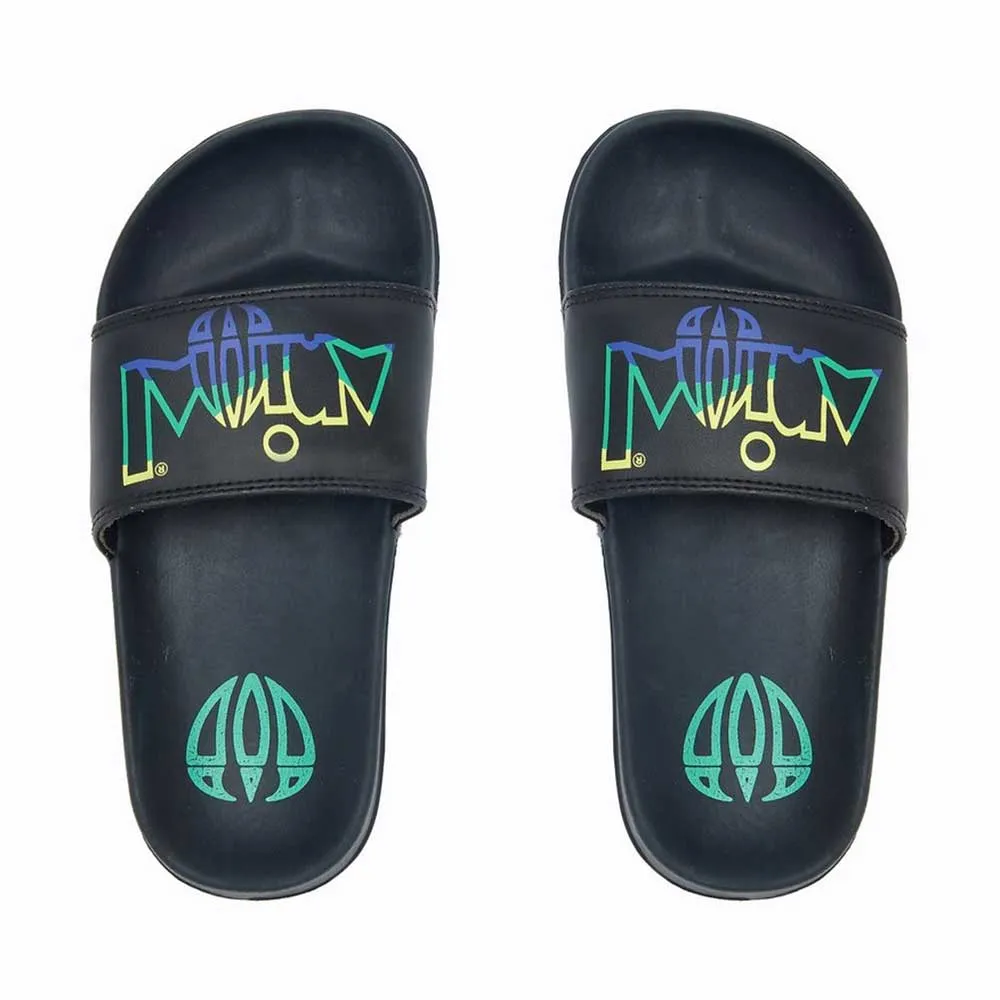 Animal Boys Slyder Sandals  - Black