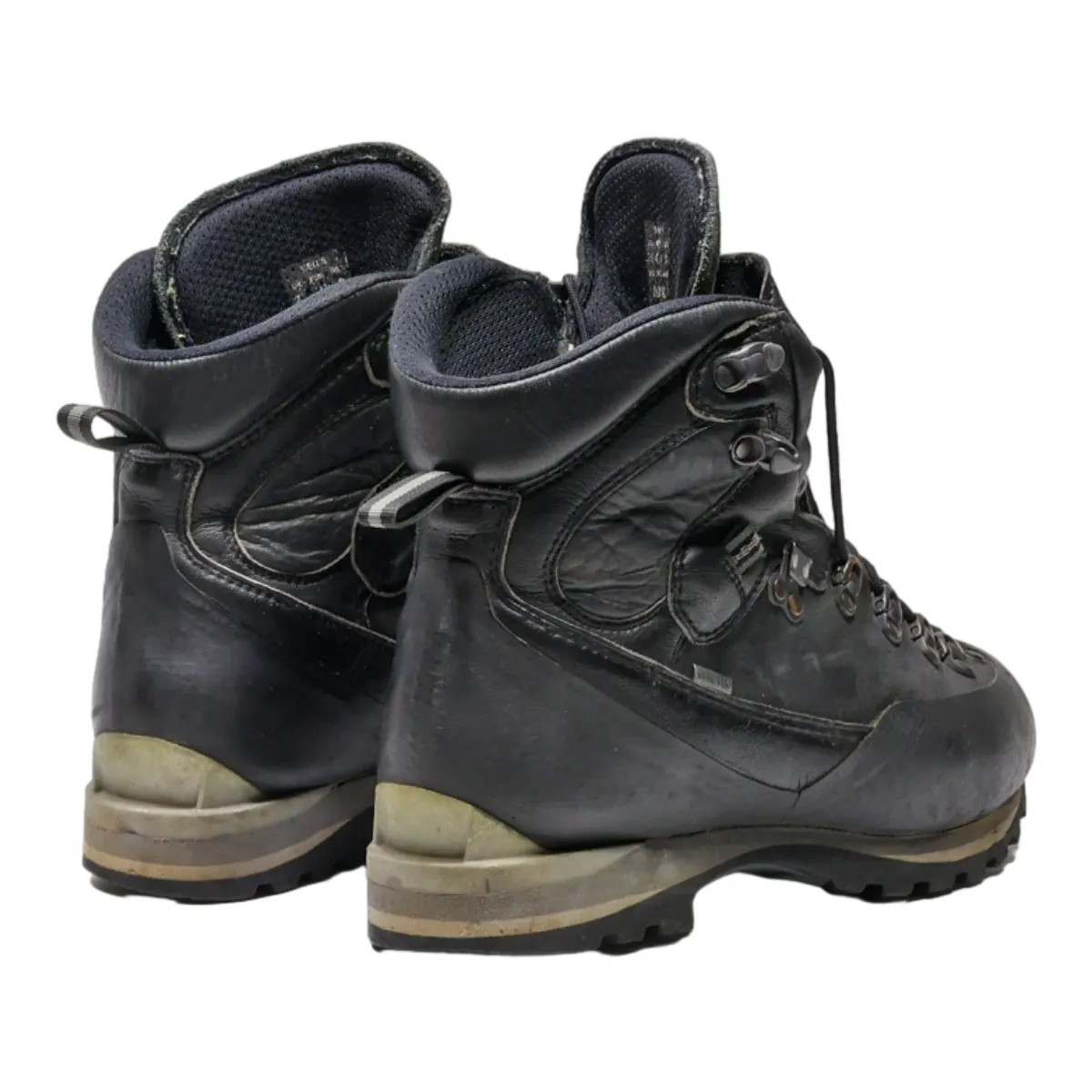 ASOLO Hiking Boots Black Leather Mens UK 7.5