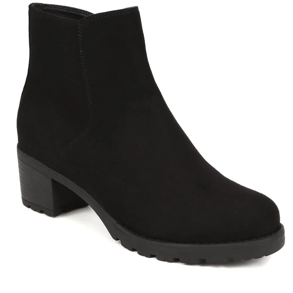 Block-Heeled Ankle Boots  - WOIL40035 / 326 165