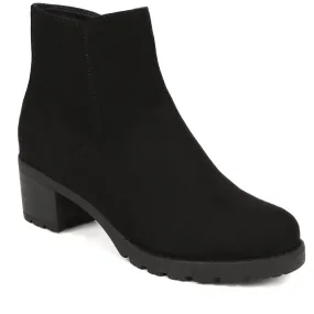 Block-Heeled Ankle Boots  - WOIL40035 / 326 165