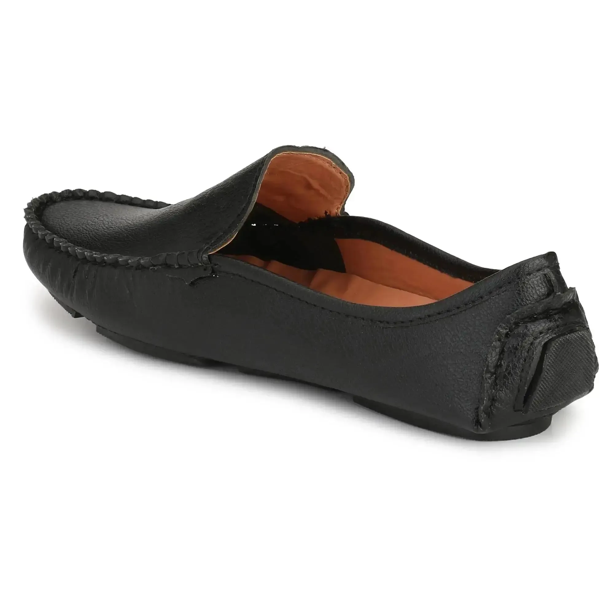 Brawo Black Casual Loafers for Men