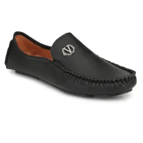 Brawo Black Casual Loafers for Men