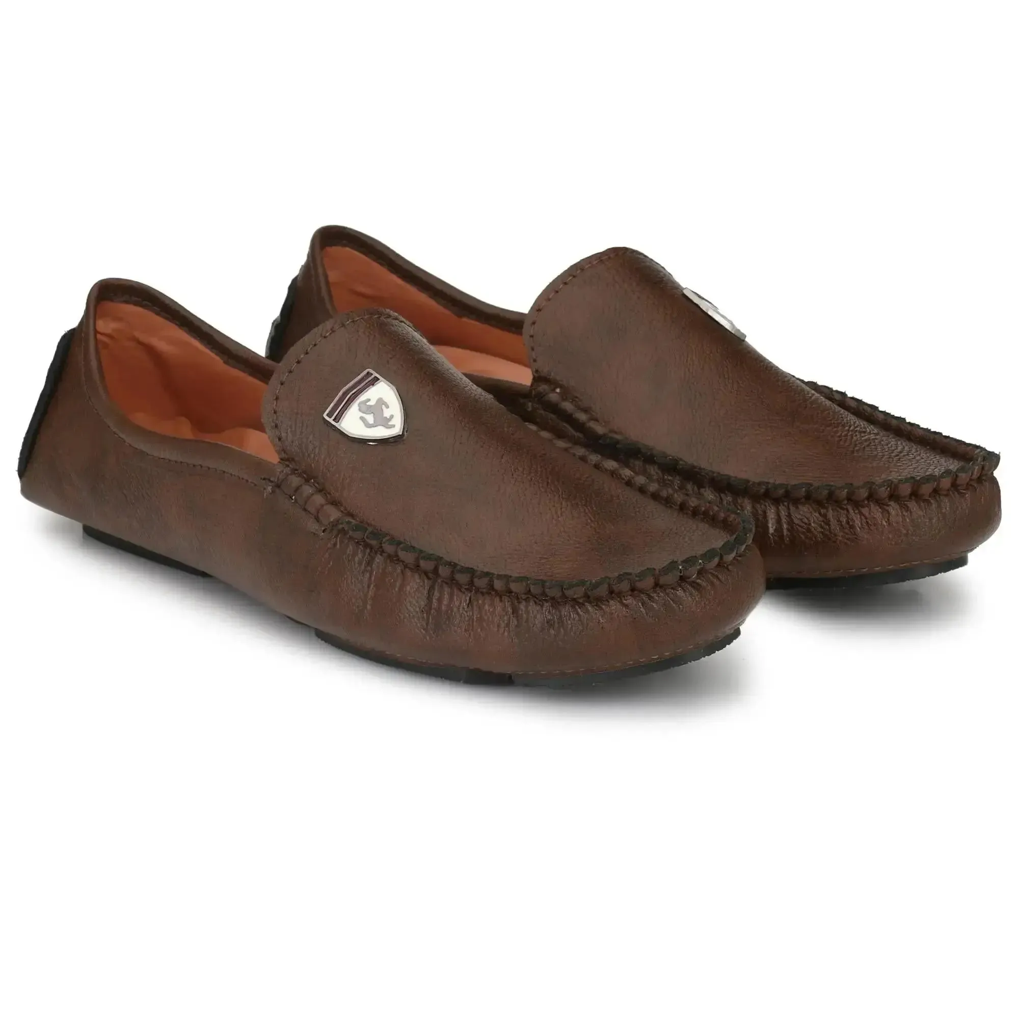 Brawo Brown Casual Loafers for Men