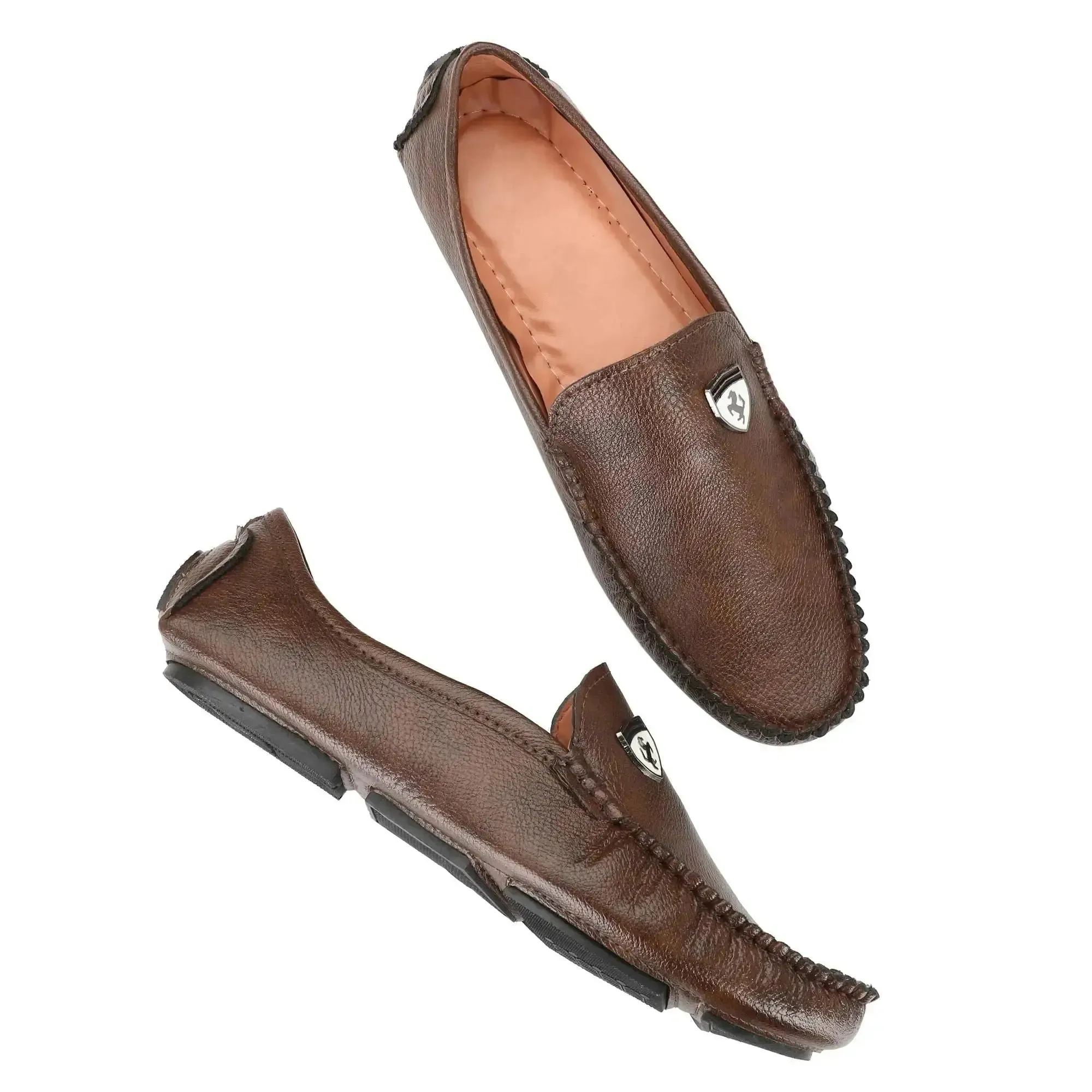 Brawo Brown Casual Loafers for Men
