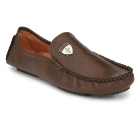 Brawo Brown Casual Loafers for Men