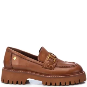 Carmela Tan Leather Loafers