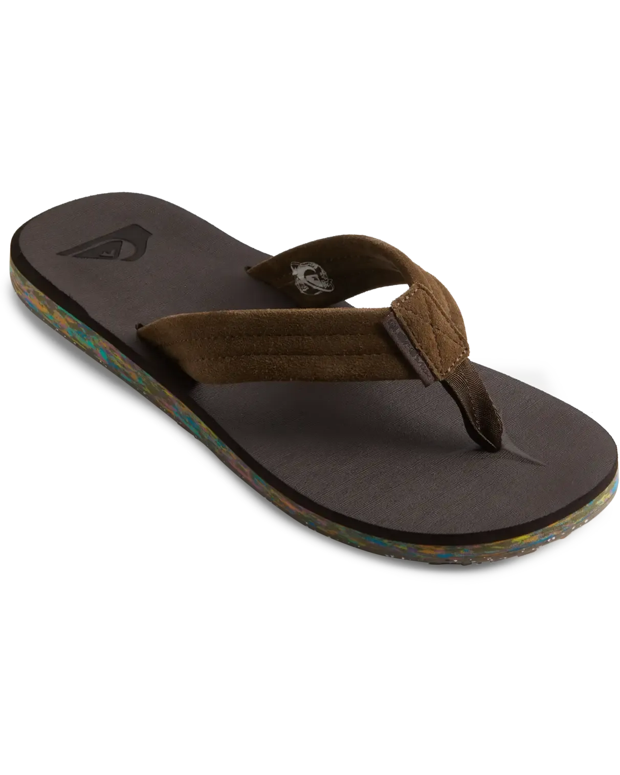 Carver Suede Recycled Flip Flops in Brown