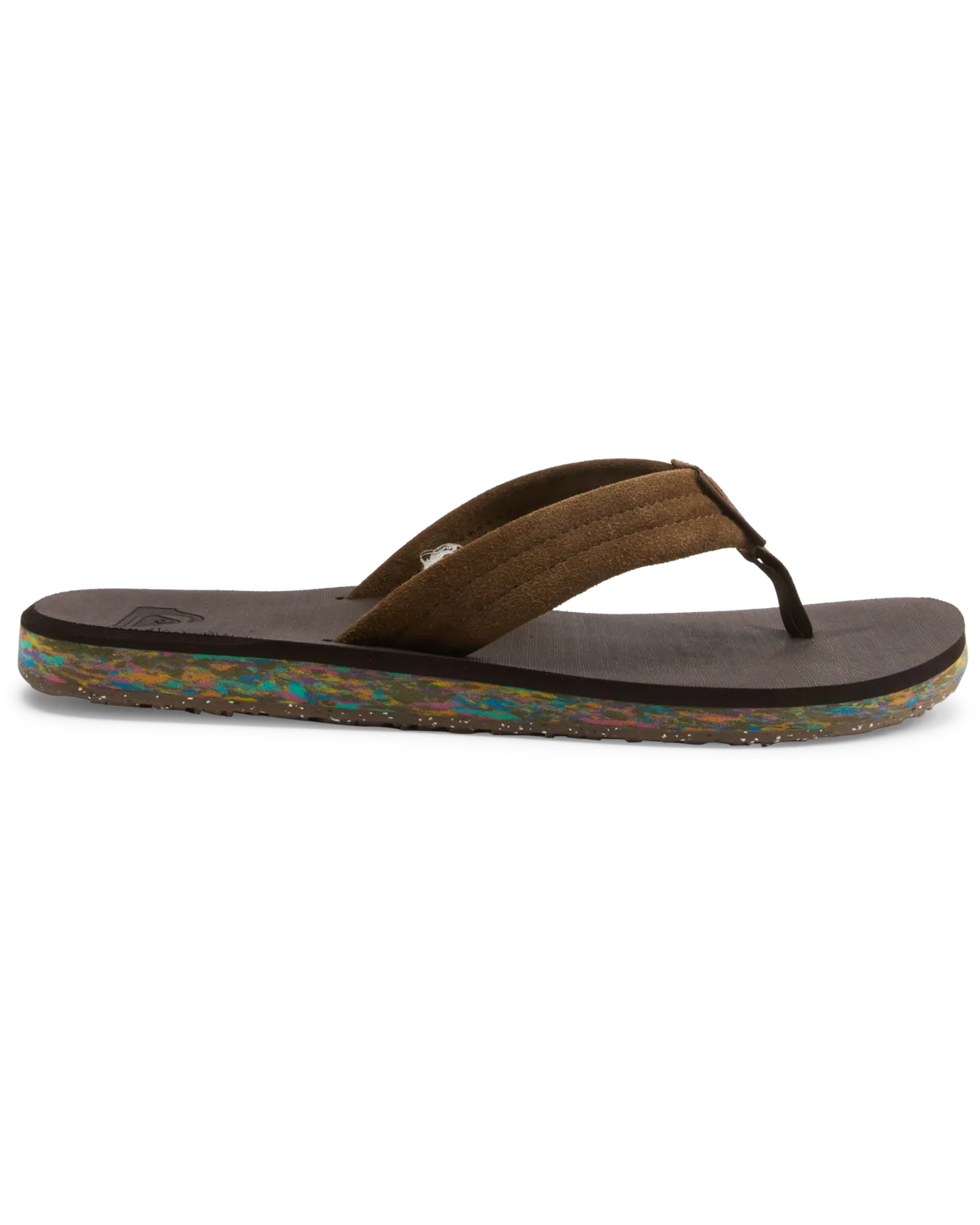 Carver Suede Recycled Flip Flops in Brown