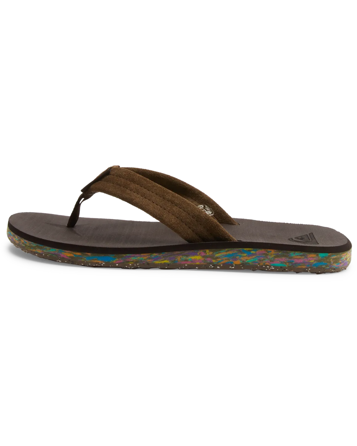 Carver Suede Recycled Flip Flops in Brown