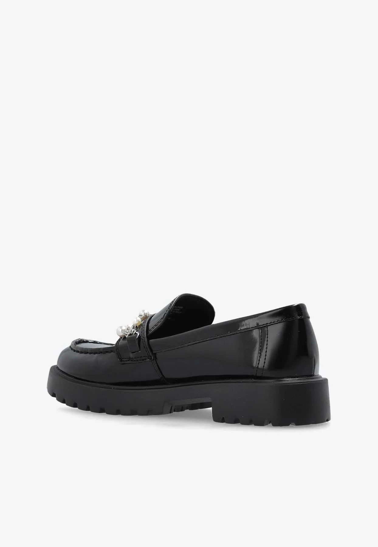 Chain Embellished Classic Lug Loafers