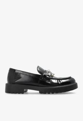 Chain Embellished Classic Lug Loafers