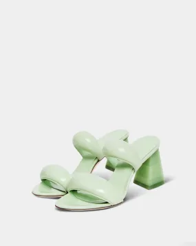 Clarisse Modern Minimalist Mules - Mint Green