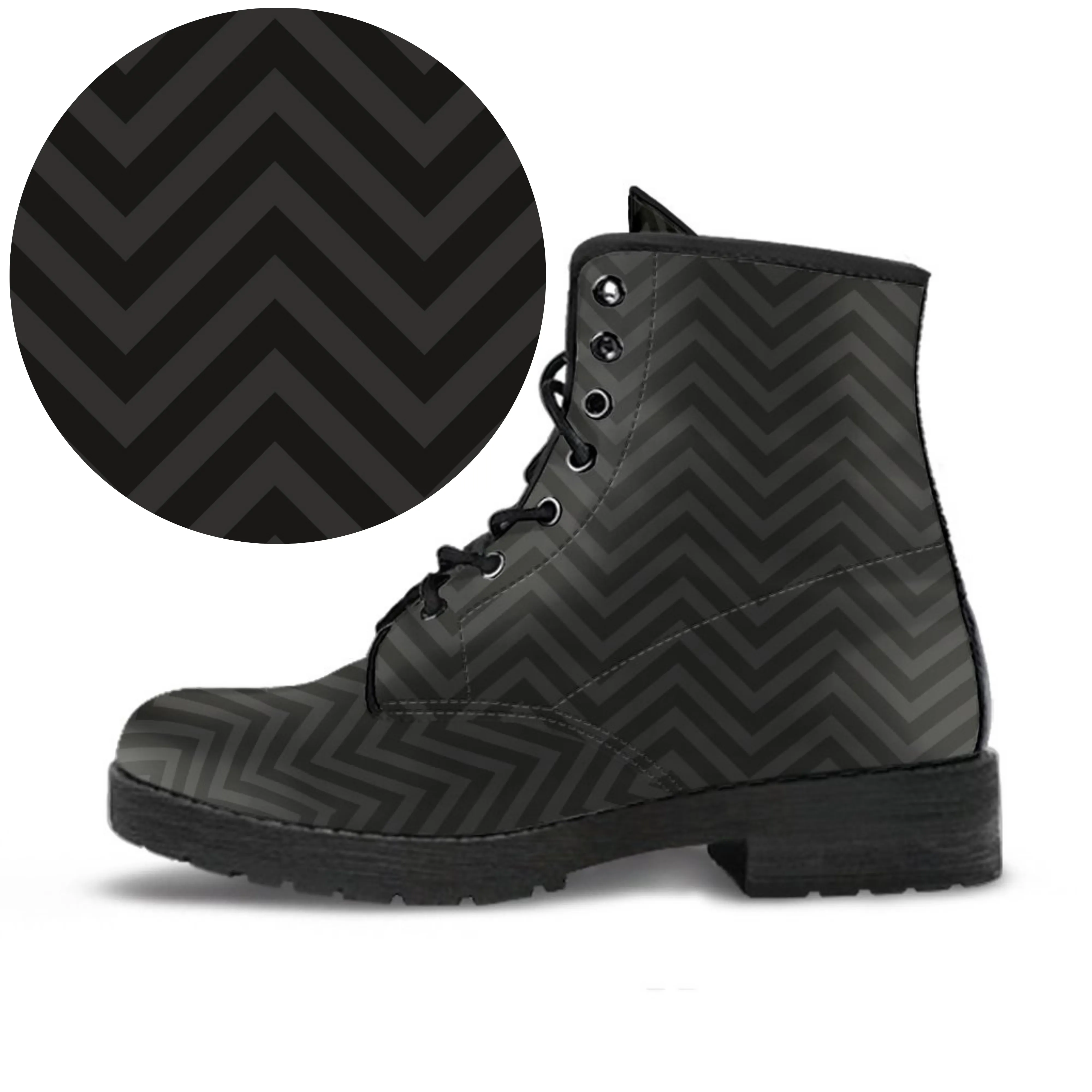 Combat Boots - Classic Pattern #112 | Unisex Boots, Custom Shoes, Hippie Boots, Lace Up Boots, 90s Boots, Women's Boots, Boots Men