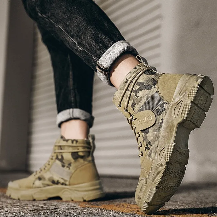 Desert Boots Tactical Non-Slip Camouflage Hiking Work Boots
