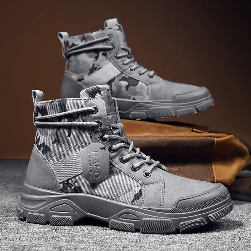 Desert Boots Tactical Non-Slip Camouflage Hiking Work Boots