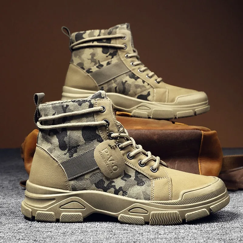 Desert Boots Tactical Non-Slip Camouflage Hiking Work Boots