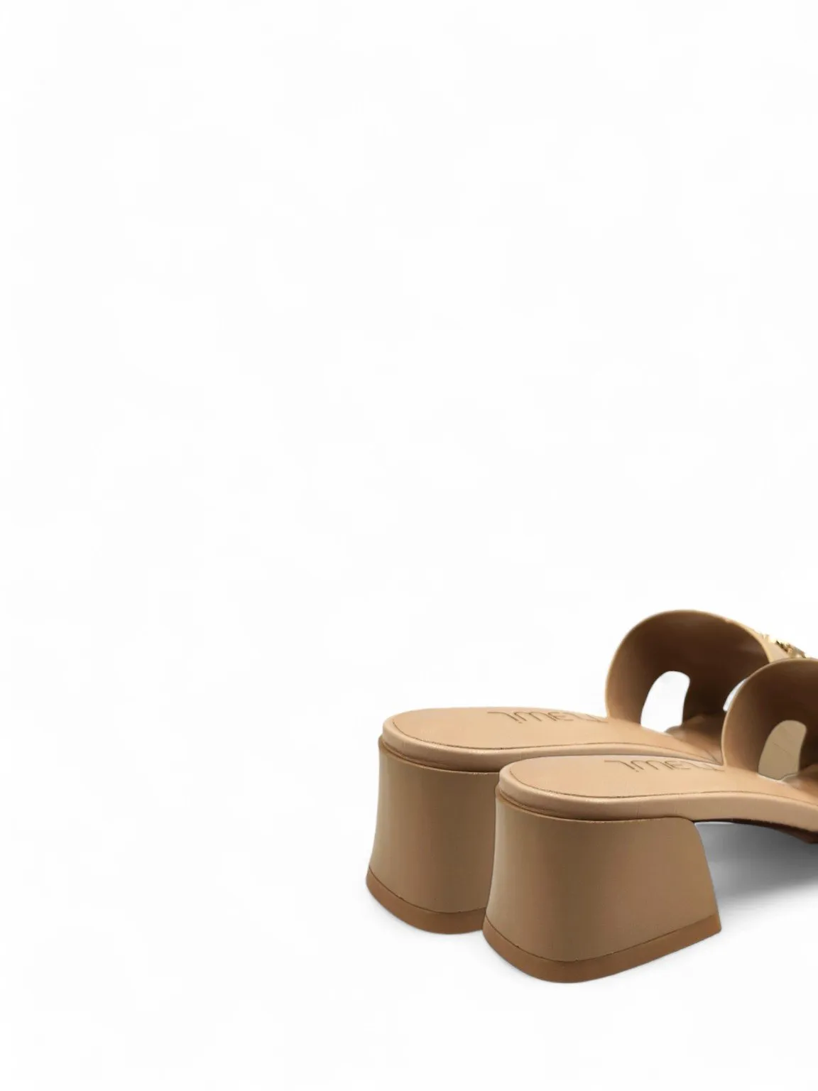 Elegant Gold Buckle Bella Heels