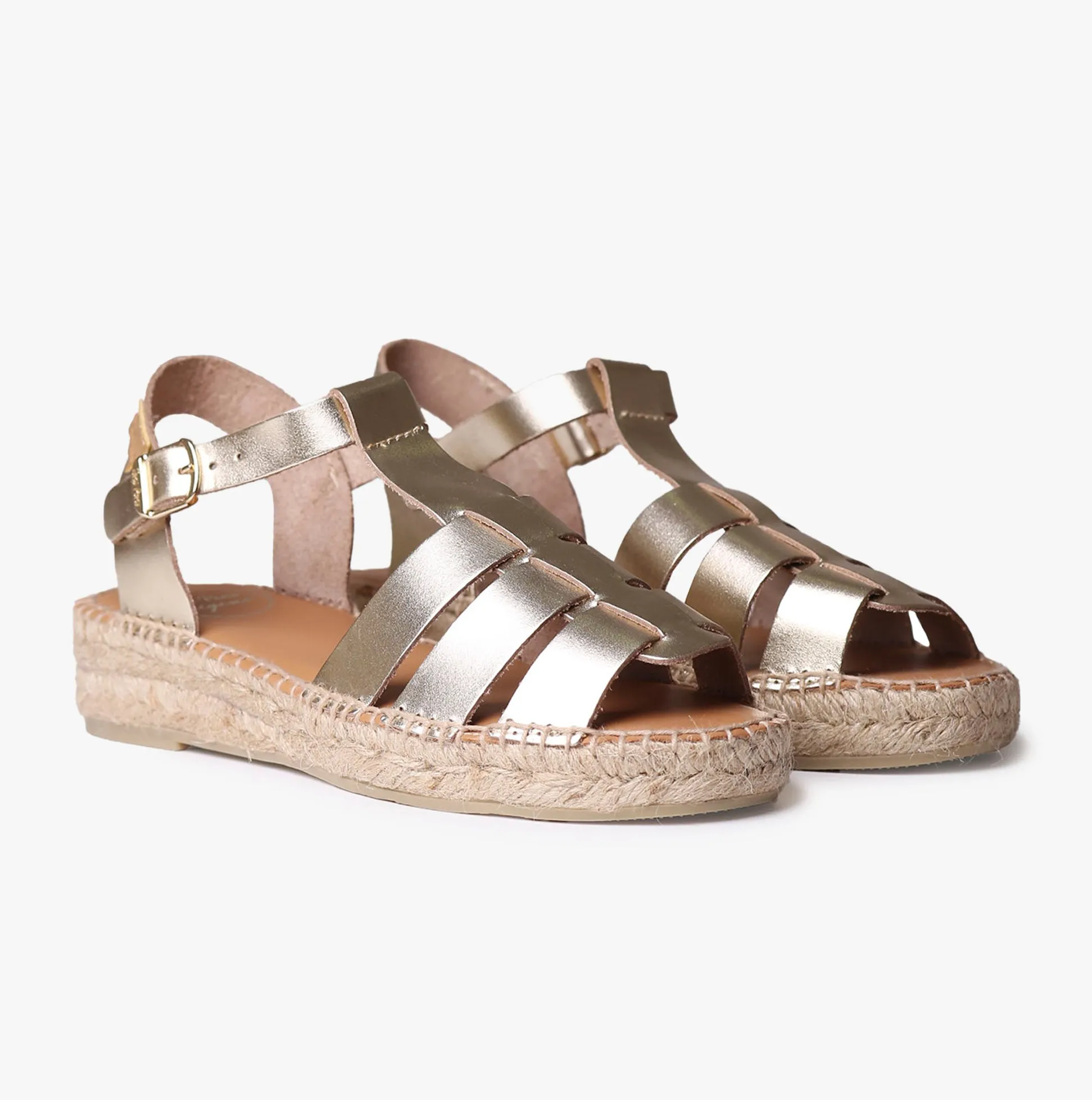 EMMA Womens Espadrille Sandals Platinum