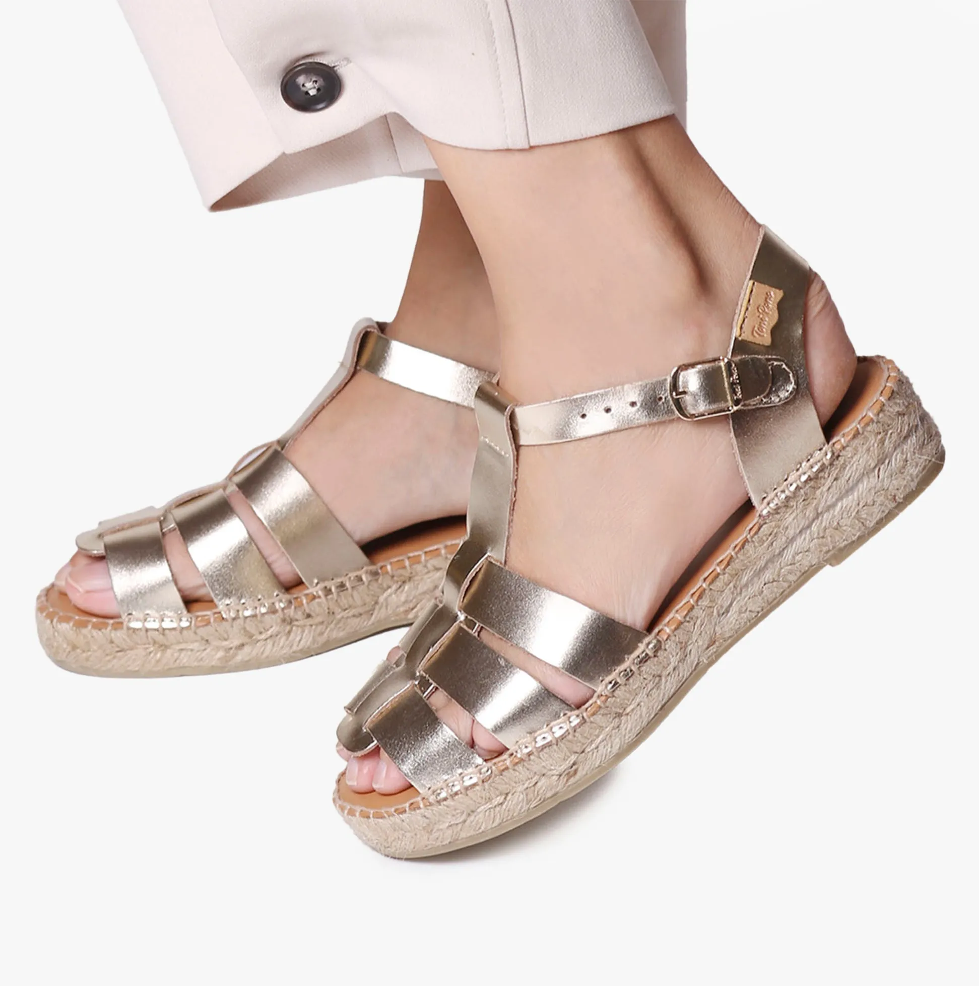 EMMA Womens Espadrille Sandals Platinum