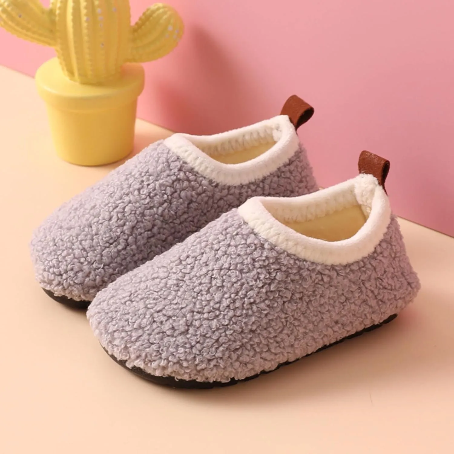 Feather Shoes for Kids Baby Girls Boys Winter Warm Cozy Sneaker Toddler Fuzzy Soft Outdoor Sport Flat Shoes