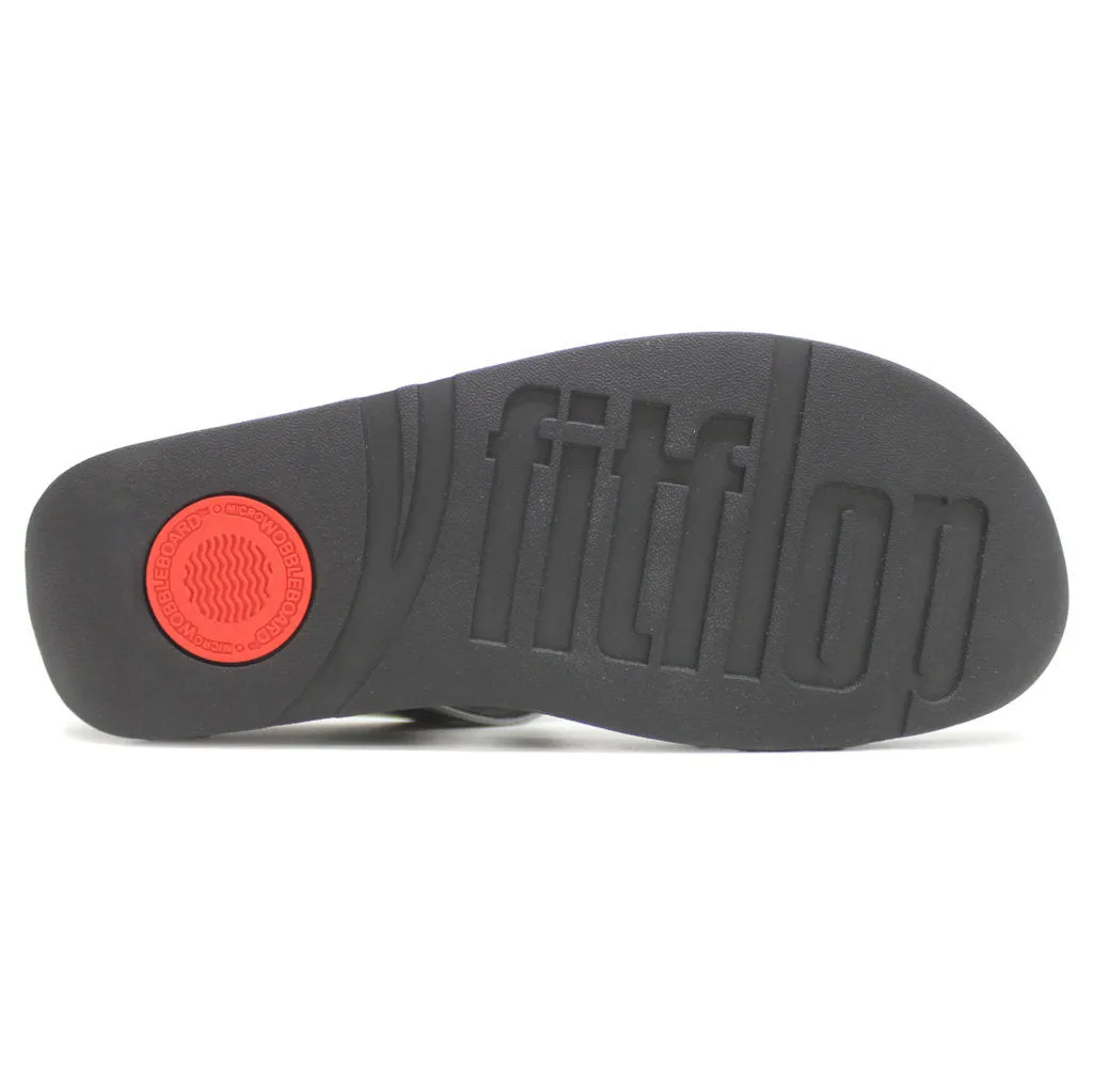 FitFlop Halo Bead Circle Metallic Toe Post Leather Women's Toe Post Sandals