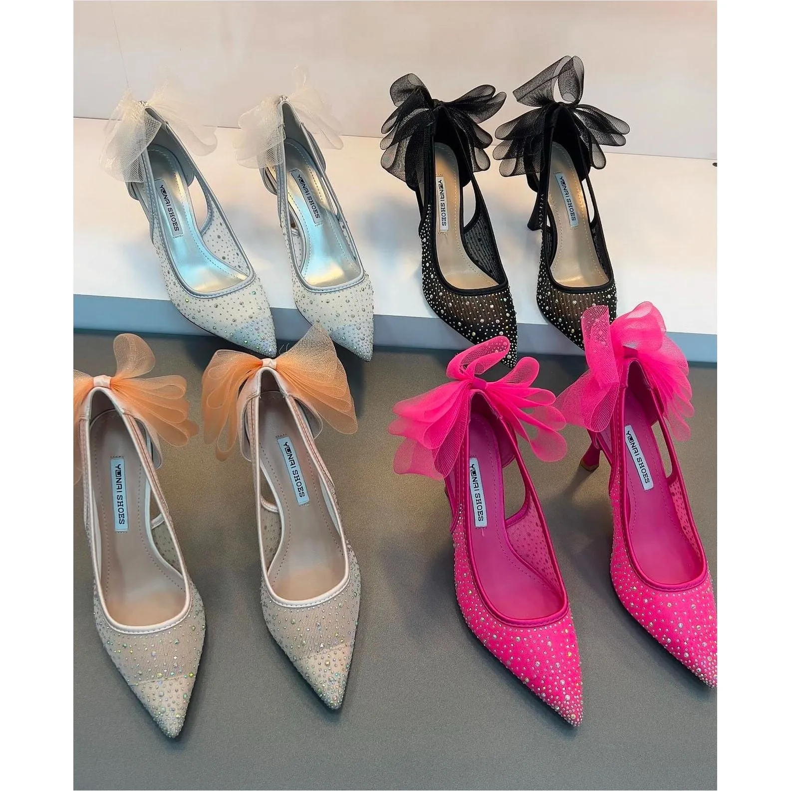 high heels quality pointed sandals.