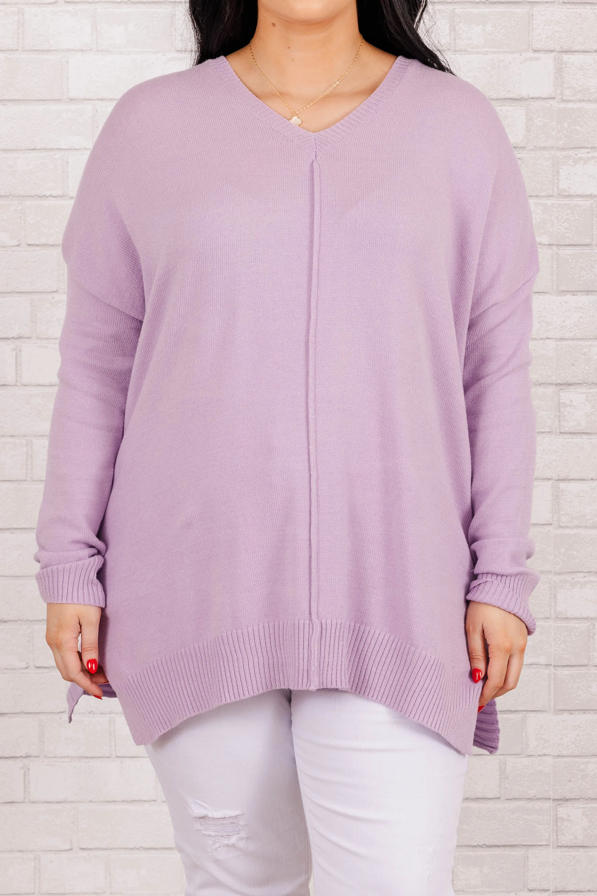 I'm Better Now Sweater, Lilac