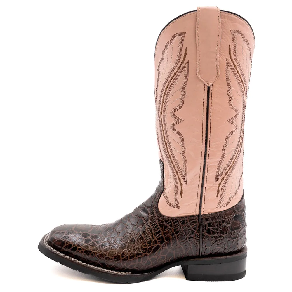 Kai Sea Turtle Embroidery Square Toe Cowboy Boots