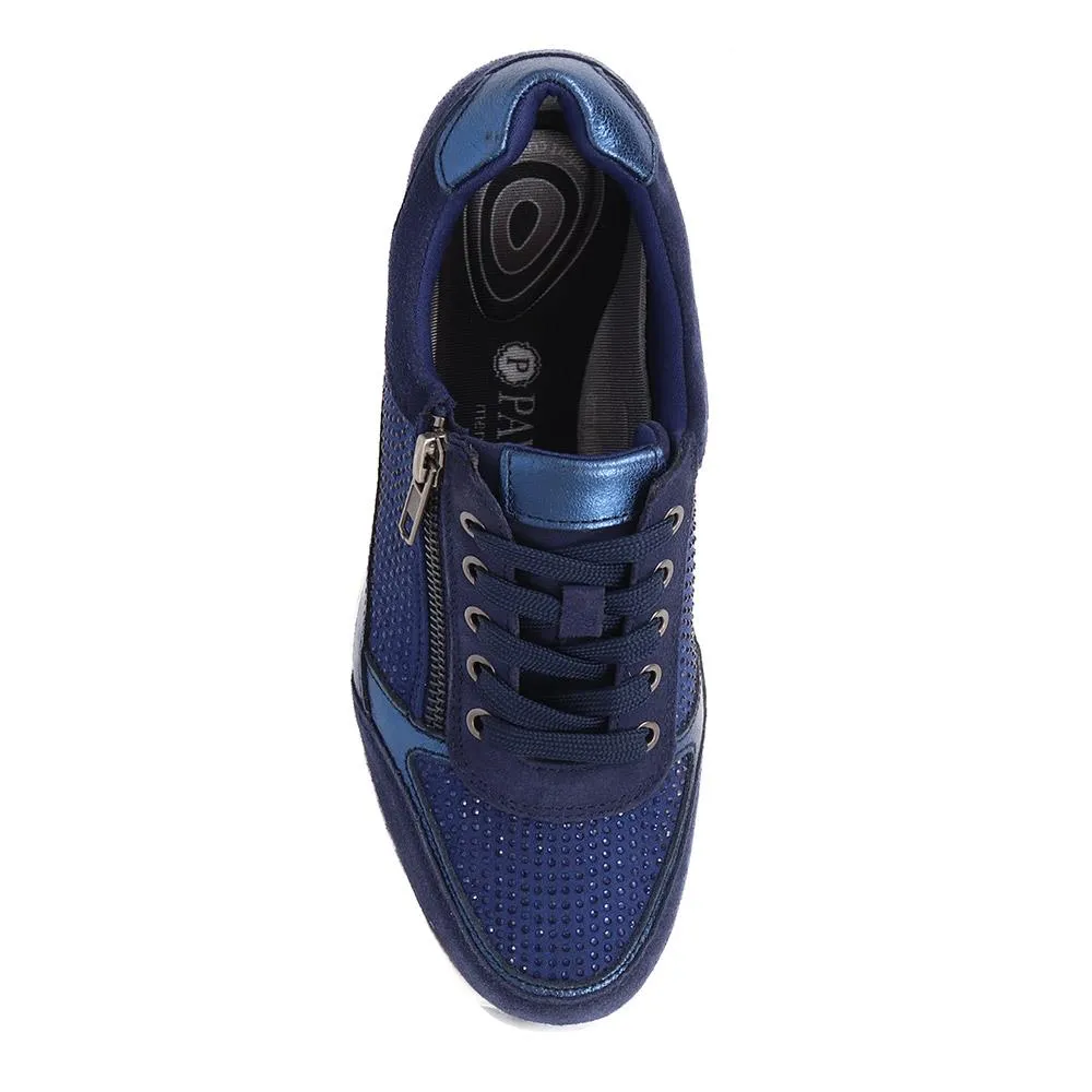Lace-Up Leather Trainers - BRK35087 / 322 550