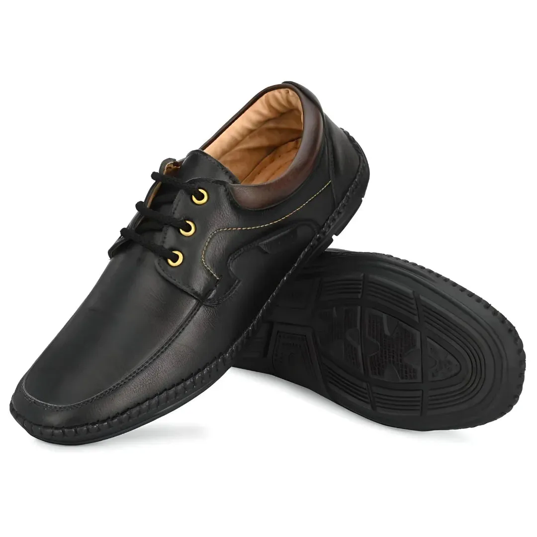 Loafers for Men, Rising Wolf Daily Wear Mens Loafers Black Color