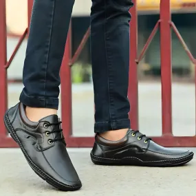 Loafers for Men, Rising Wolf Daily Wear Mens Loafers Black Color