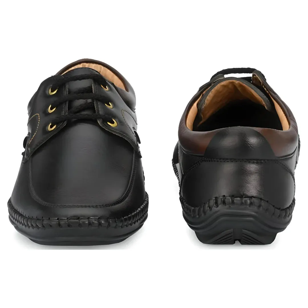 Loafers for Men, Rising Wolf Daily Wear Mens Loafers Black Color