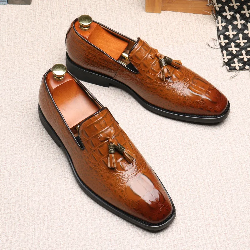 Lustrévo Pantherique Dress Loafers