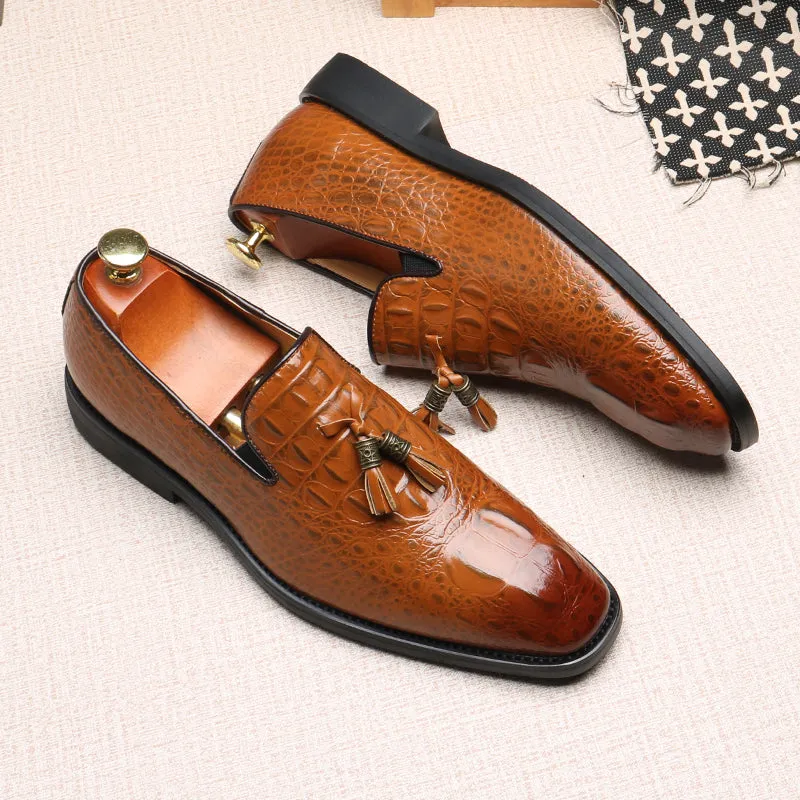 Lustrévo Pantherique Dress Loafers