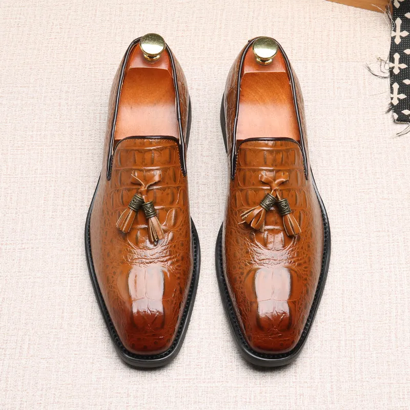 Lustrévo Pantherique Dress Loafers